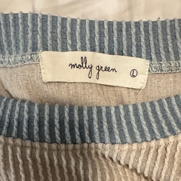 Colorblock Ribbed Crop Top - Picture 2 of 2